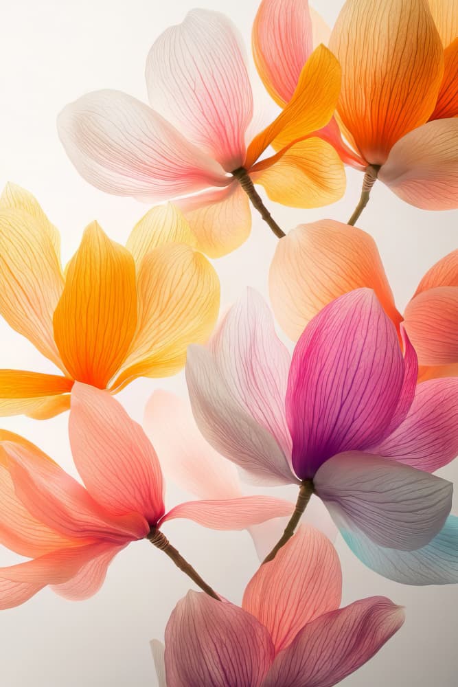 Ethereal Bloom Cascade by Bilge Paksoylu — canvas wall art