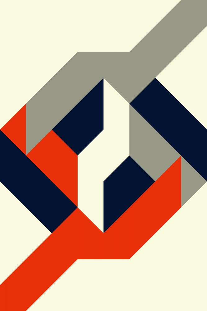 Dynamic Geometric Pattern by Petr Strnad — canvas wall art