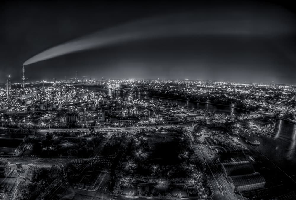 Smoke exhaust by Tomoshi Hara — canvas wall art