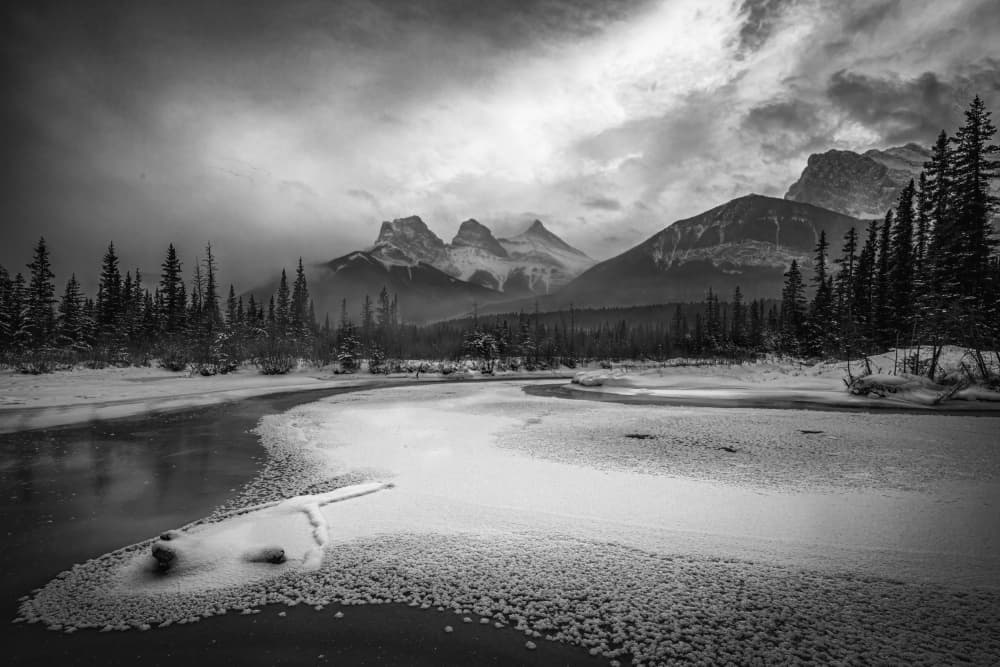 Dramatic Winter Landscape by Gu and Hongchao — canvas wall art