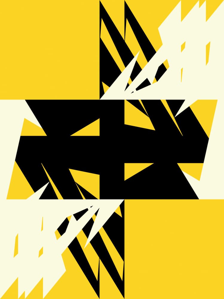 Bold Abstract Angles by Petr Strnad — canvas wall art