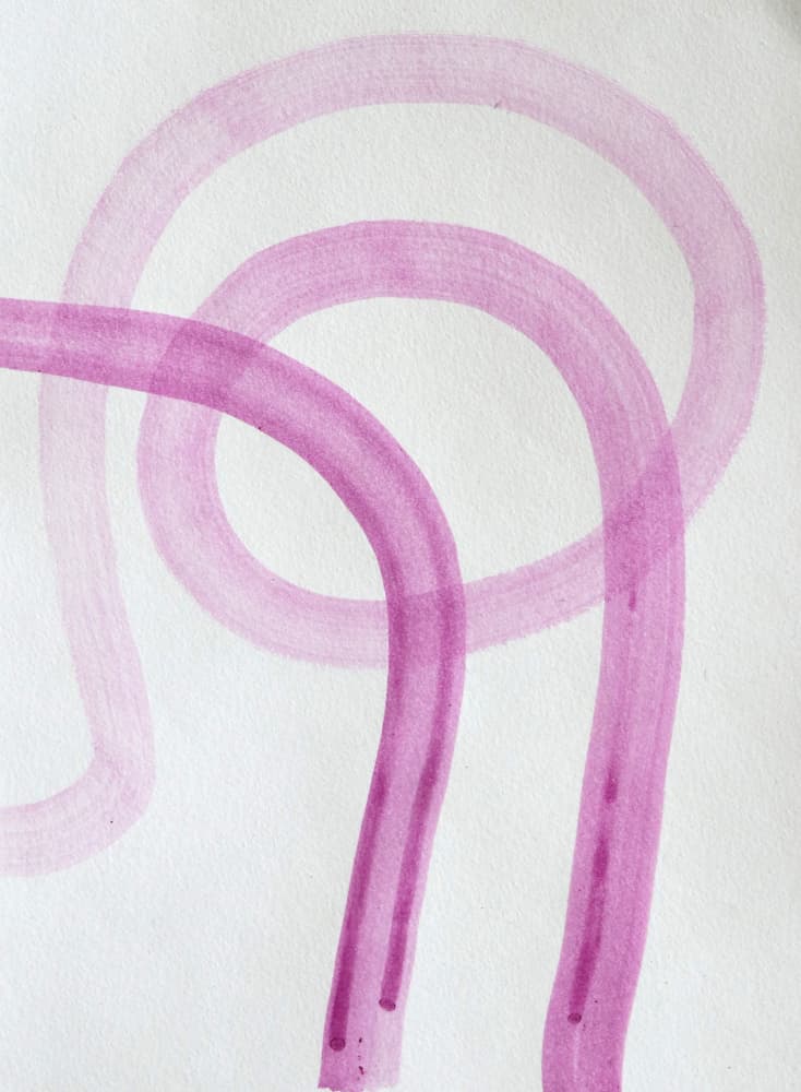 Flowing Magenta Lines by Santhosh ch — canvas wall art