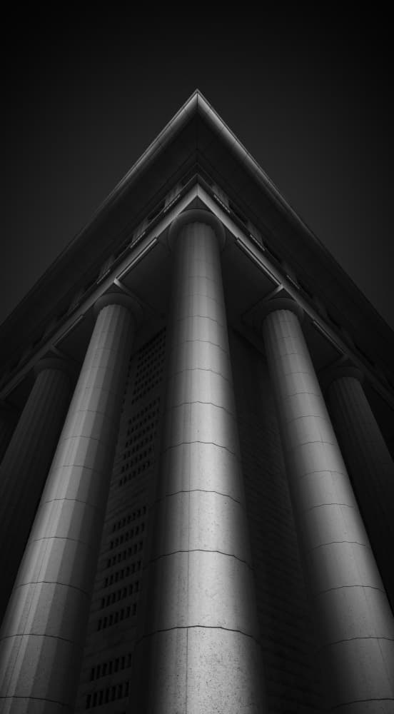 Grand Architectural Columns by Yujie Zhang — canvas wall art