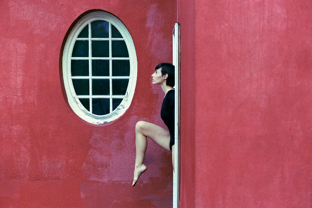 Ballet Dancer Red Wall by Kalynsky — canvas wall art