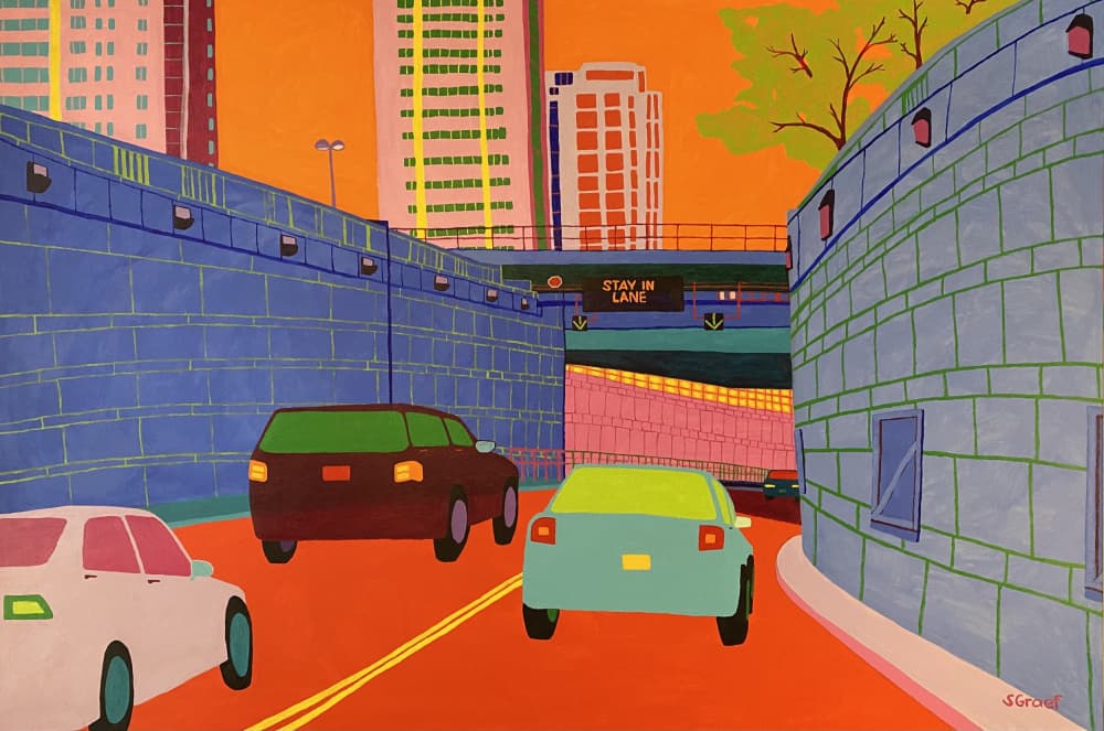 Stay in Lane by Sue Graef — canvas wall art