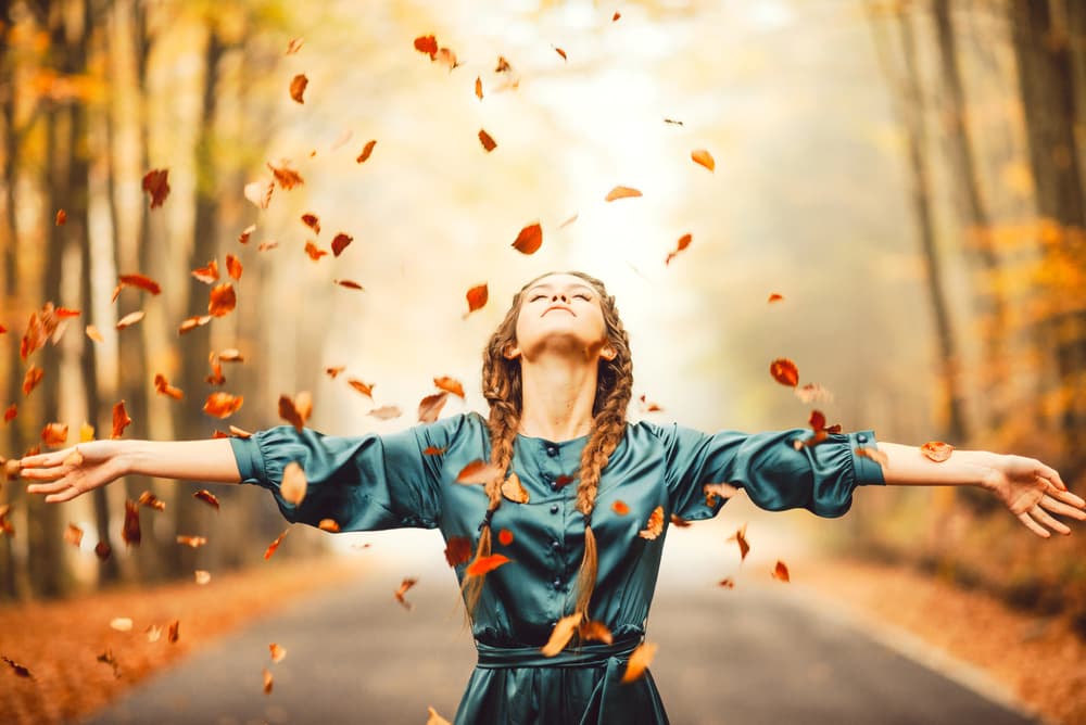 Joyful Autumn Leaves by Rostovskiy Anton — canvas wall art