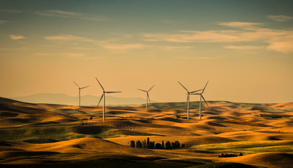 Rolling Hills Wind Farm by NanZ — canvas wall art