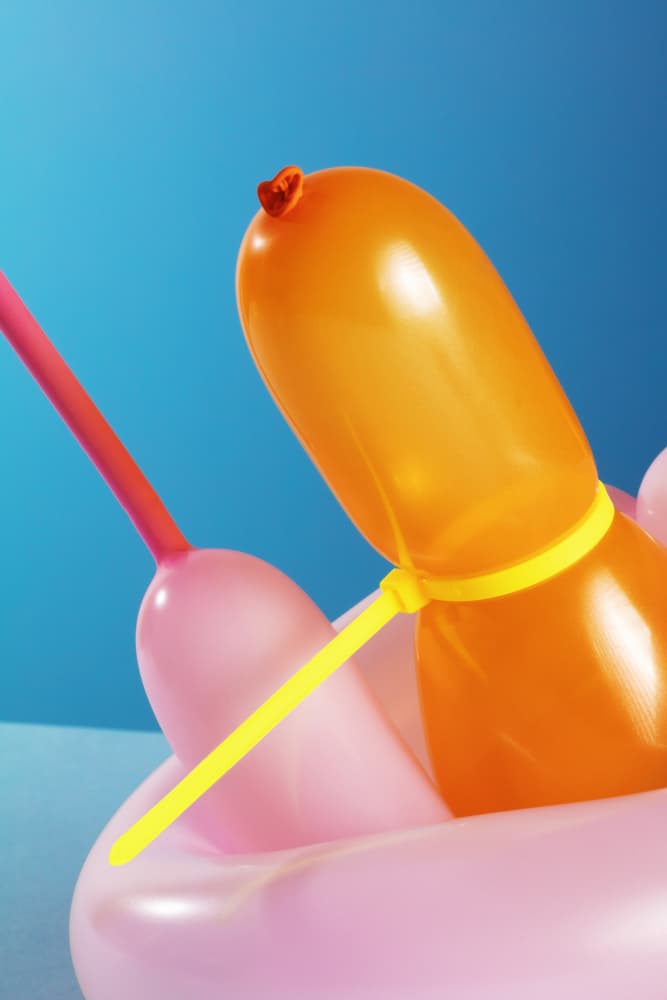 Colorful Balloon Dog by Julia Ramiro — canvas wall art