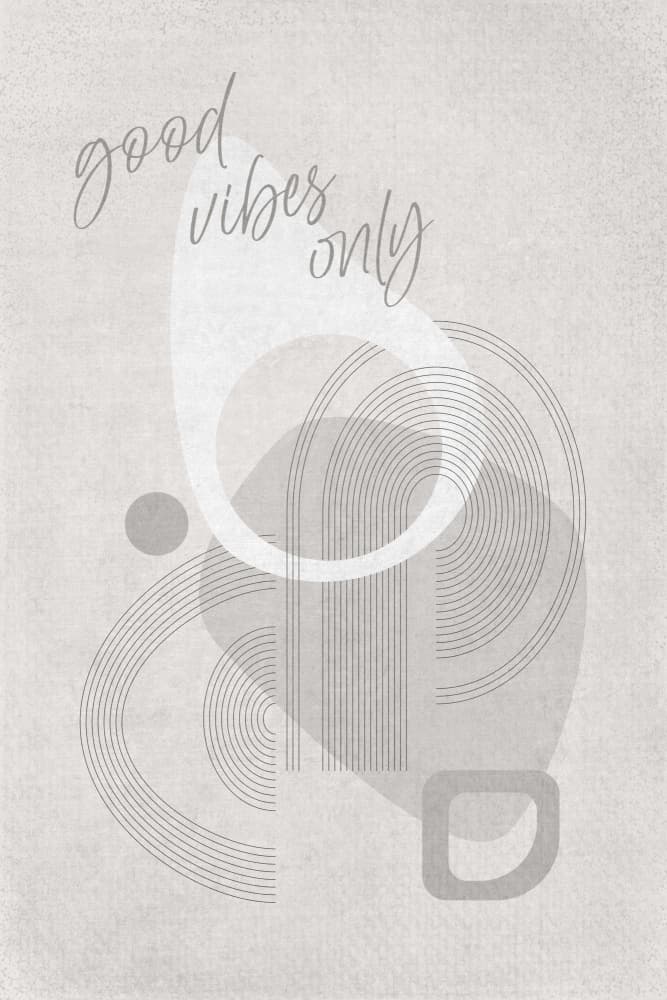 Good Vibes Only Abstract by Melanie Viola — canvas wall art