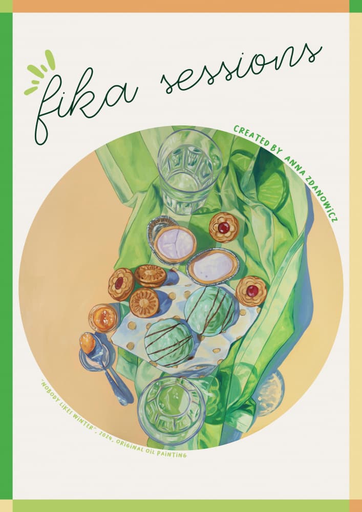 Fika Sessions Sweets by Anna Zdanowicz — canvas wall art