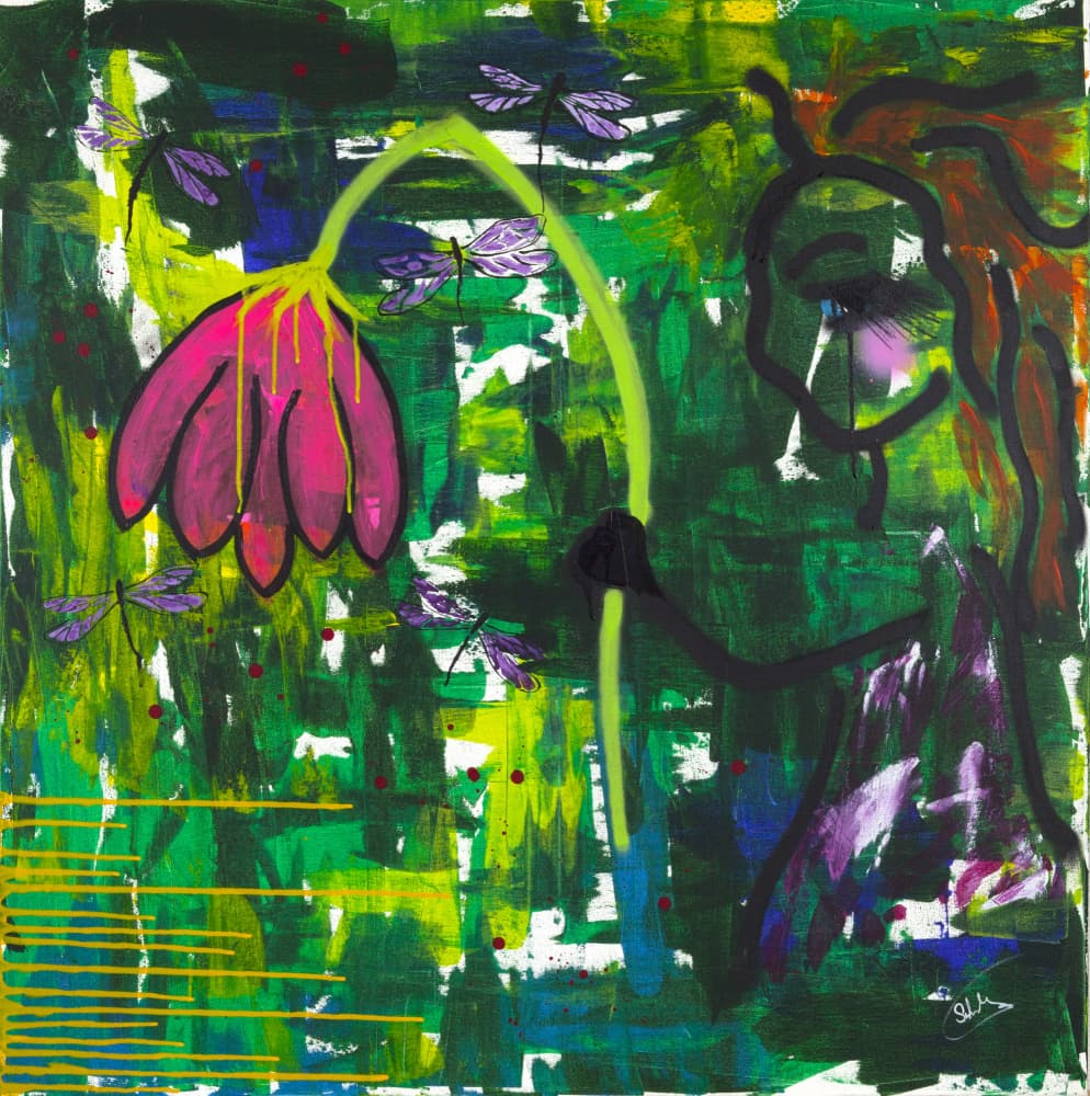 Lush Dragonfly Dream by Sofia Toborg — canvas wall art