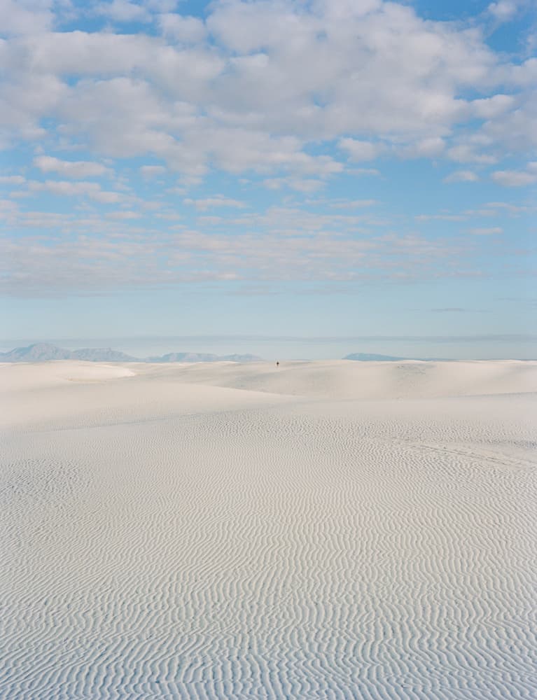 Lone Walker White Dunes by Bethany Young — canvas wall art