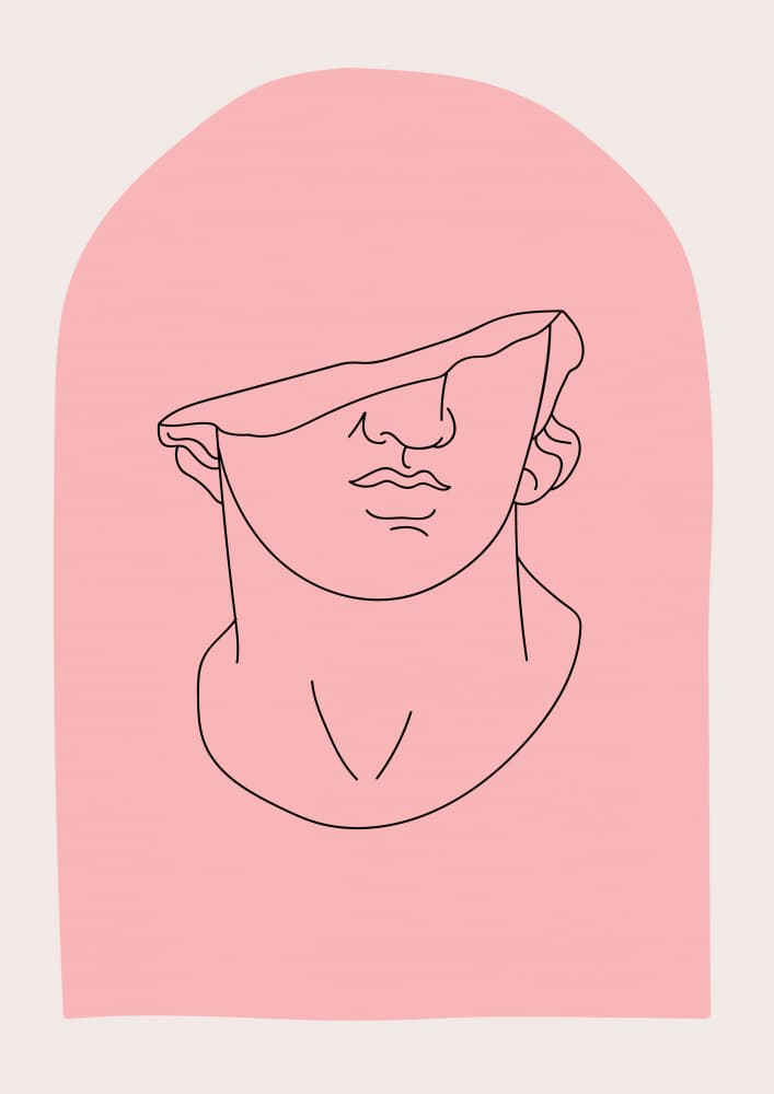 Pink Arch Sculpture by Talitha McQueen — canvas wall art
