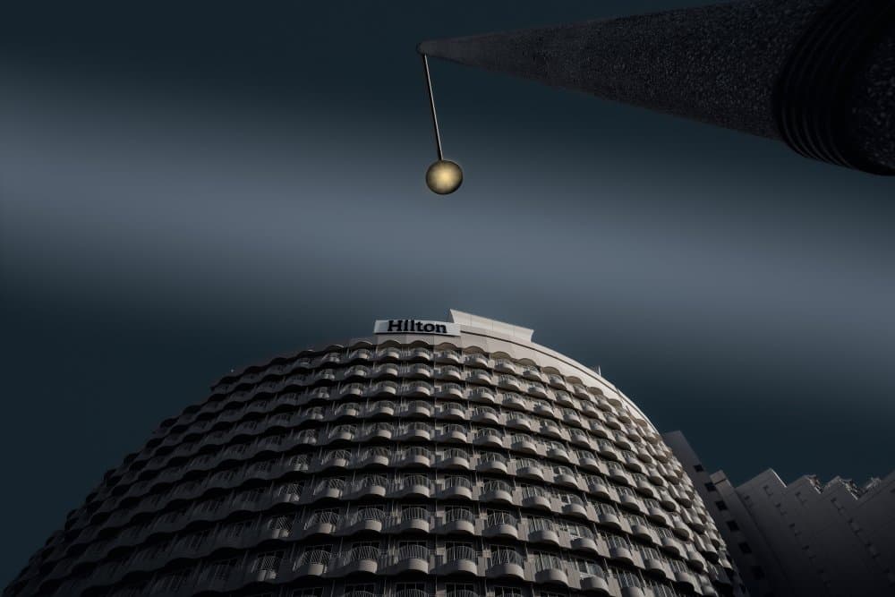 Urban Night Sphere by Amatou T — canvas wall art
