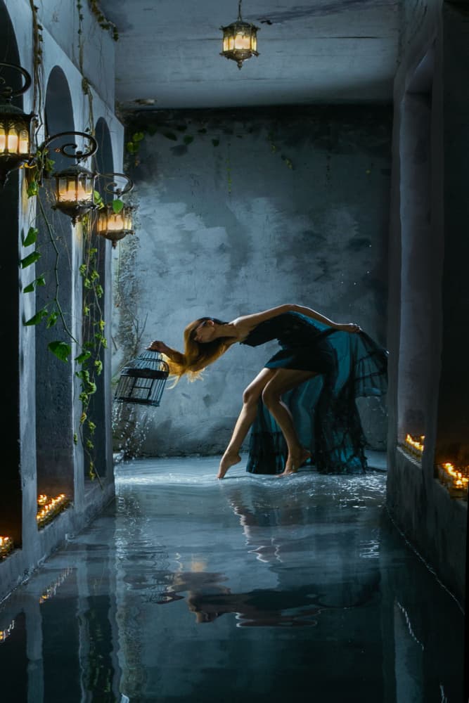 Ethereal Hallway Dancer by Agus Adriana — canvas wall art