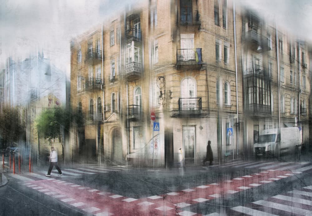Urban Street Impression by Alexander Kiyashko — canvas wall art