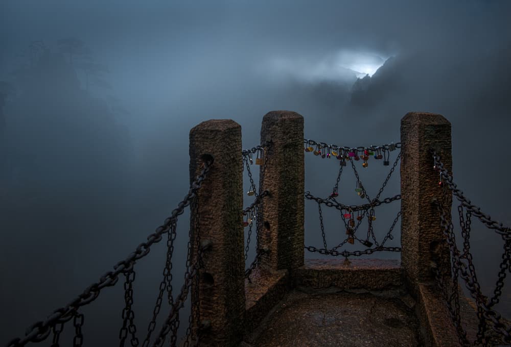 Misty Mountain Locks by Aidong Ning — canvas wall art