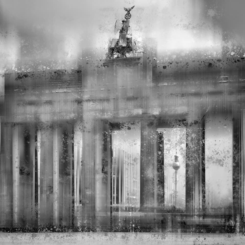 Brandenburg Gate Berlin Abstract by Melanie Viola — canvas wall art
