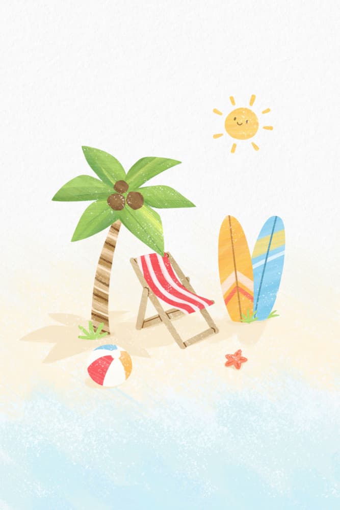 Sunny Beach Day by Xuan Thai — canvas wall art