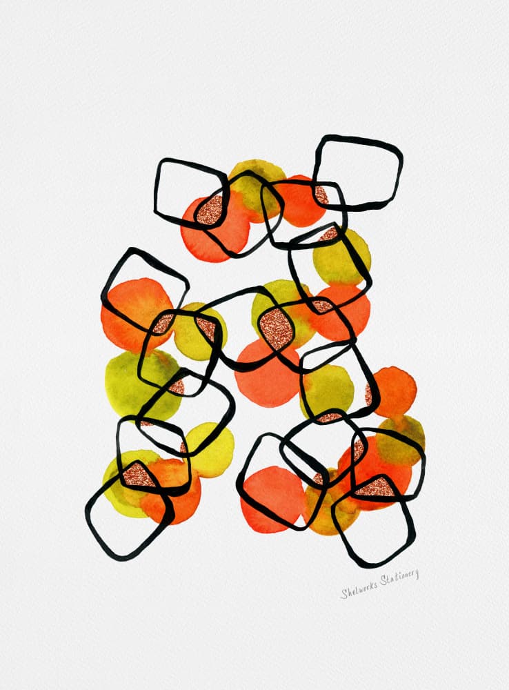 Vibrant Abstract Connections by Michele Channell — canvas wall art