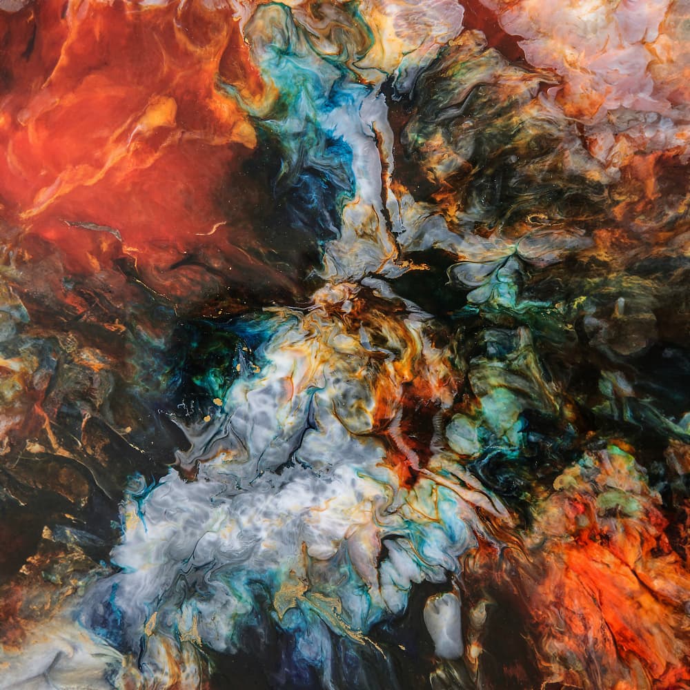 Vibrant Cosmic Swirl by Jonas Weikel — canvas wall art