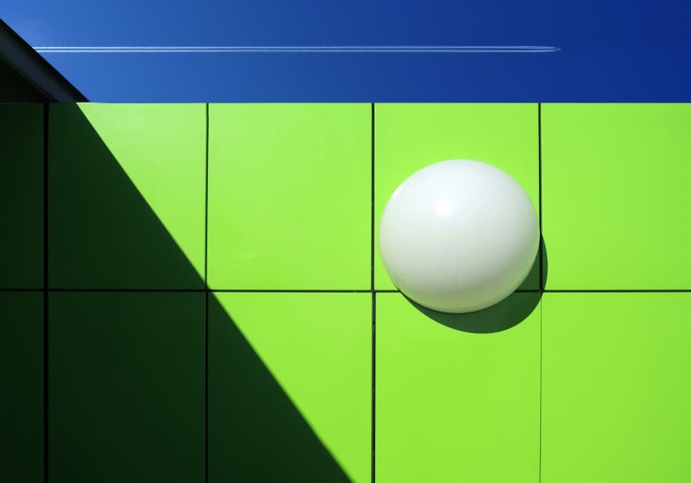 Modern Green Wall Sphere by Huib Limberg — canvas wall art