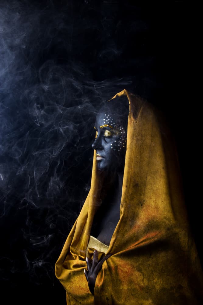 Dark Gold Mystique by Dipankar Paul — canvas wall art