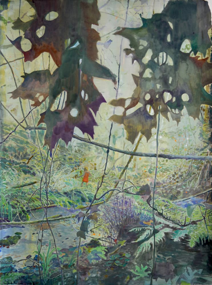 Autumn Woodland Creek by Karin Bos — canvas wall art