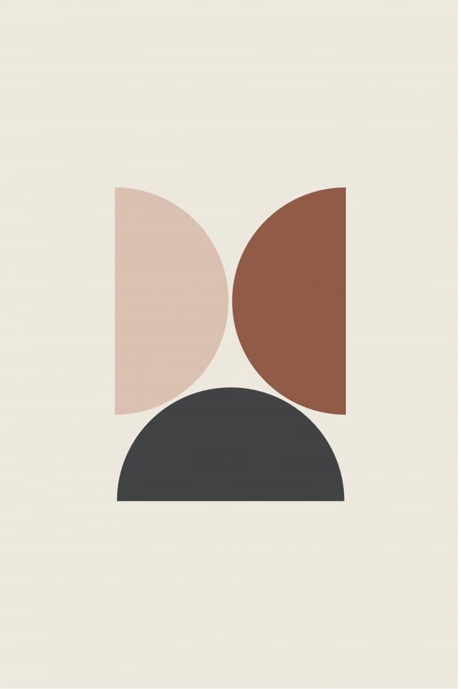 Earthy Geometric Curves by Oju Design — canvas wall art