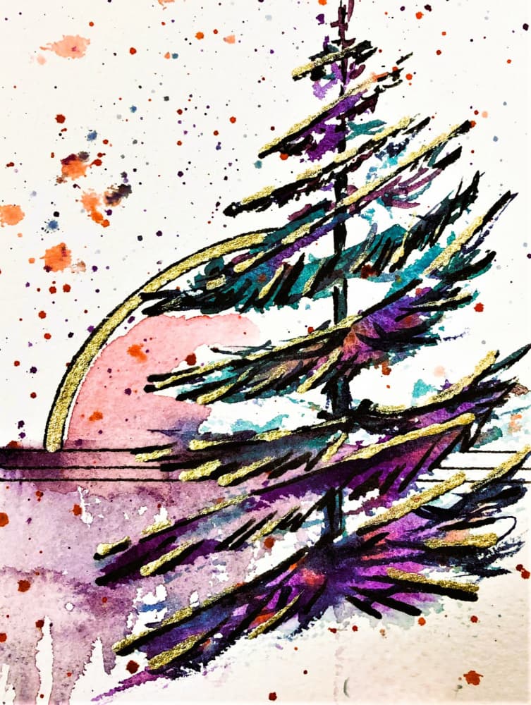 Vibrant Forest Sunset by Anda Bieza — canvas wall art