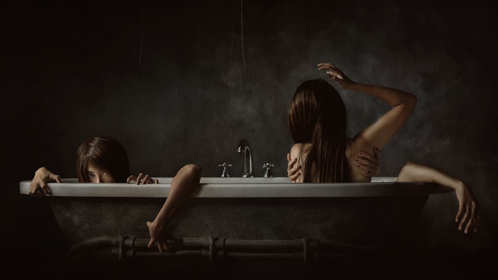 Hidden In The Bathtub by Sebastian Kisworo — canvas wall art