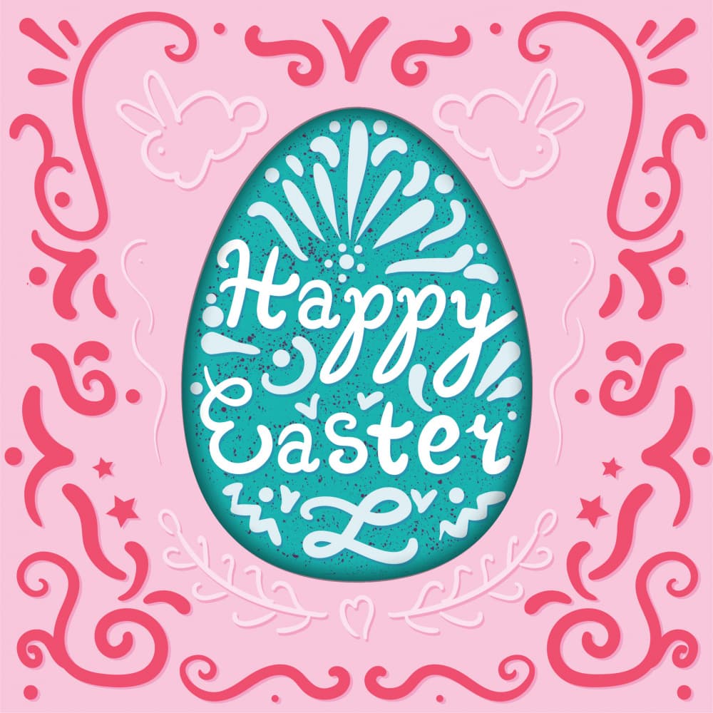 Happy Easter Egg Design by Marika Barsrsind β canvas wall art