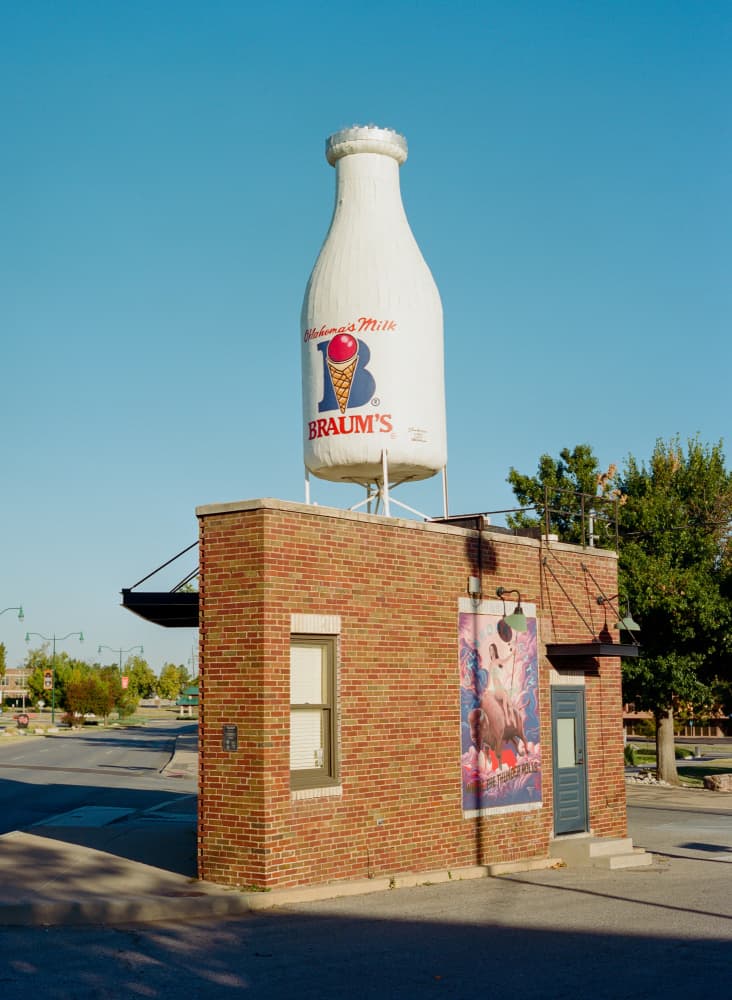 Iconic Milk Bottle Tower by Bethany Young — canvas wall art