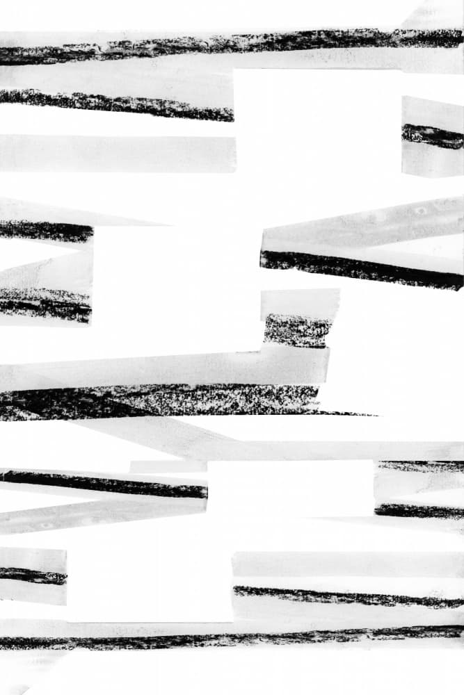 Black White Abstract Lines by cartissi — canvas wall art