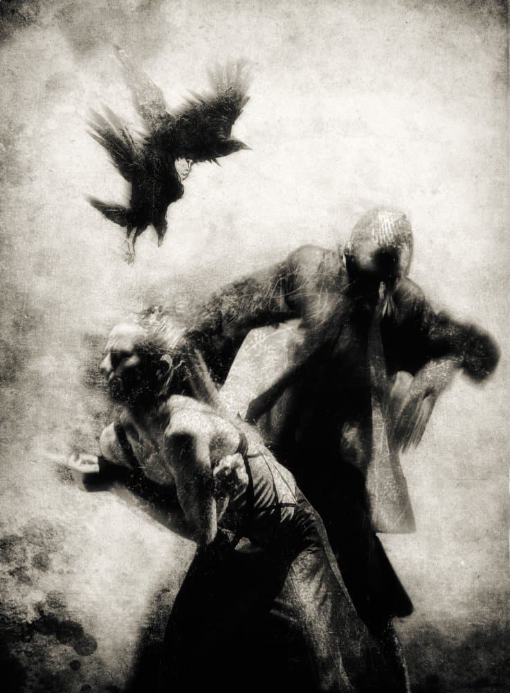 Struggle Against The Raven by Charlaine Gerber — canvas wall art