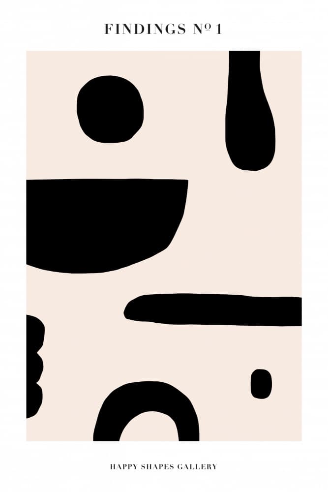 Organic Abstract Shapes by Maren Gross — canvas wall art
