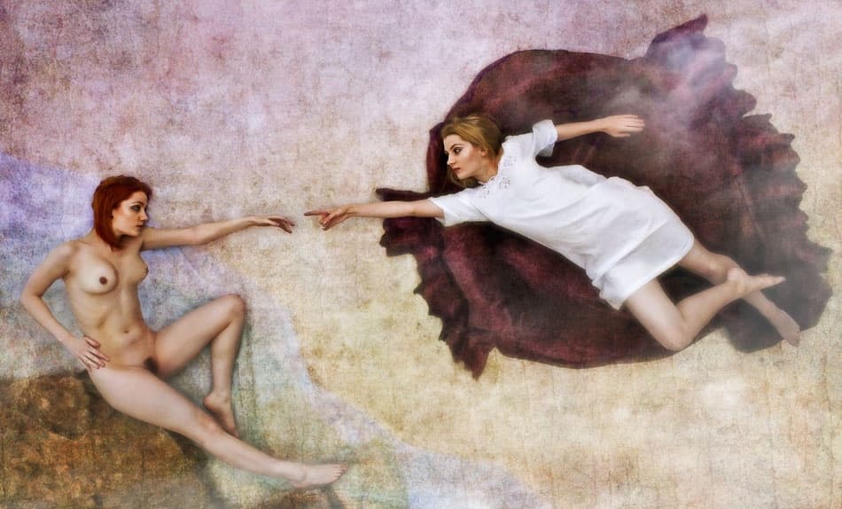 Divine Feminine Creation by kenp — canvas wall art