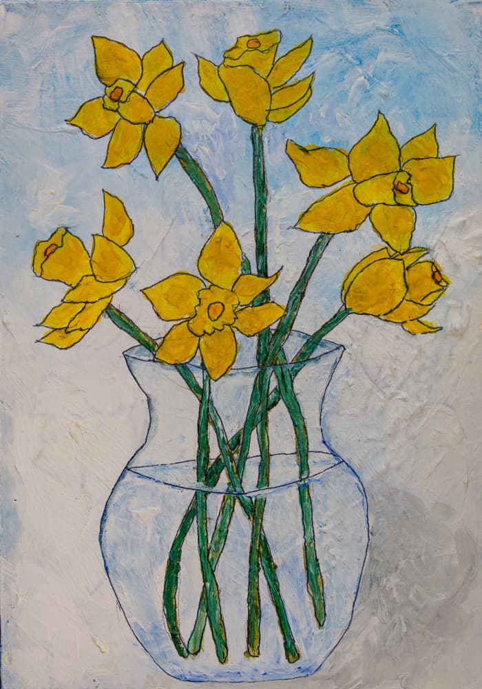 Daffodils by Dale Hefer — canvas wall art