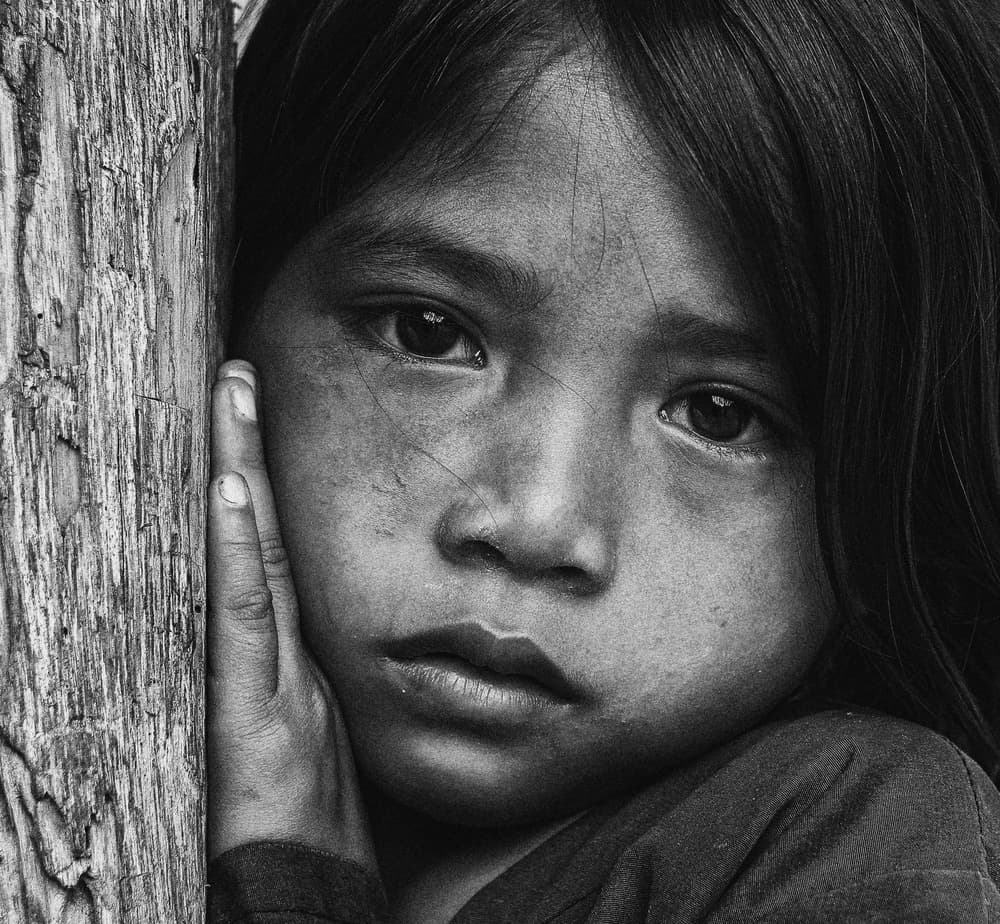 Pensive Young Girl by Andi Halil — canvas wall art