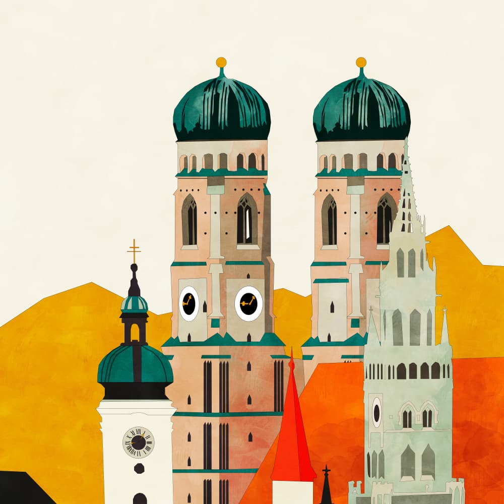 Munich, Liebfrauenkirche by Ana Rut Bre — canvas wall art