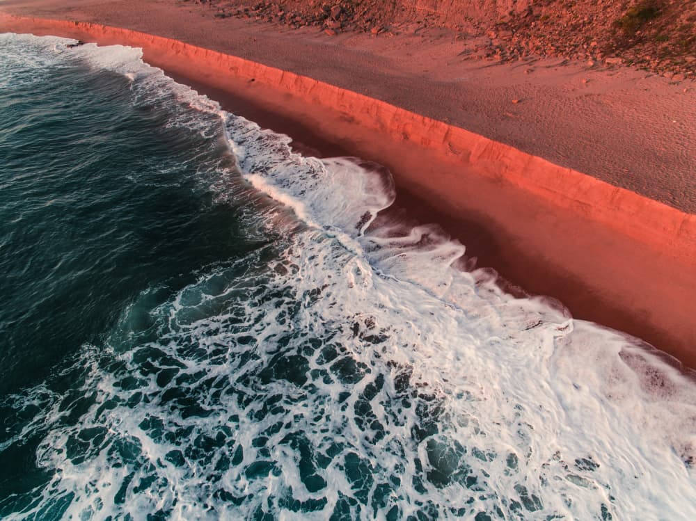 Crashing Beach Waves by Javier Pardina — canvas wall art