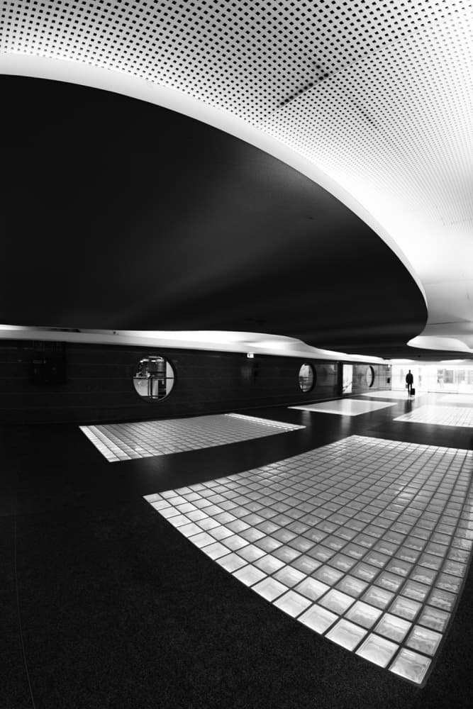 Modern Architectural Passage by Paulo Abrantes — canvas wall art