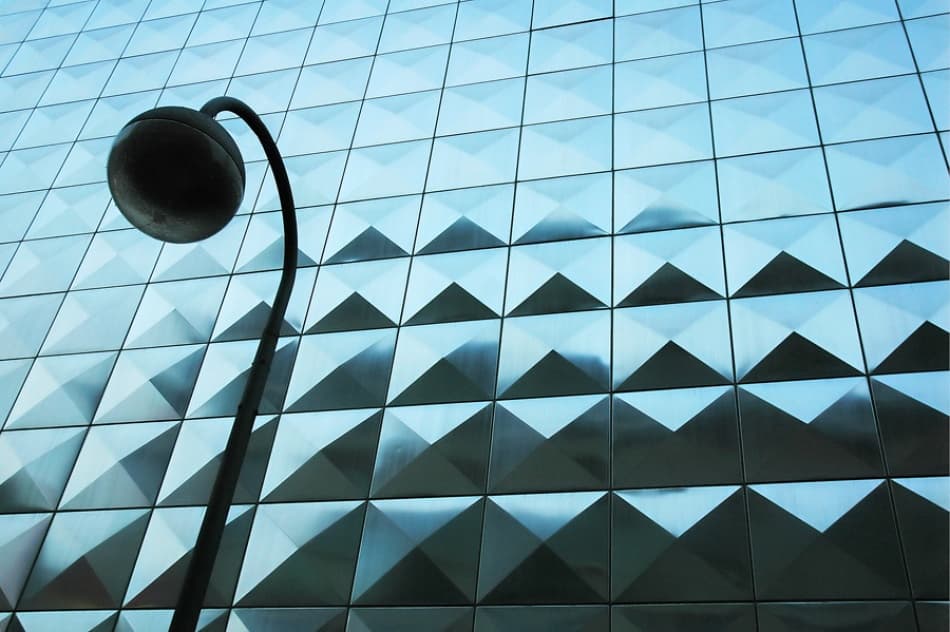 Urban Geometric Light by Jure Kravanja — canvas wall art