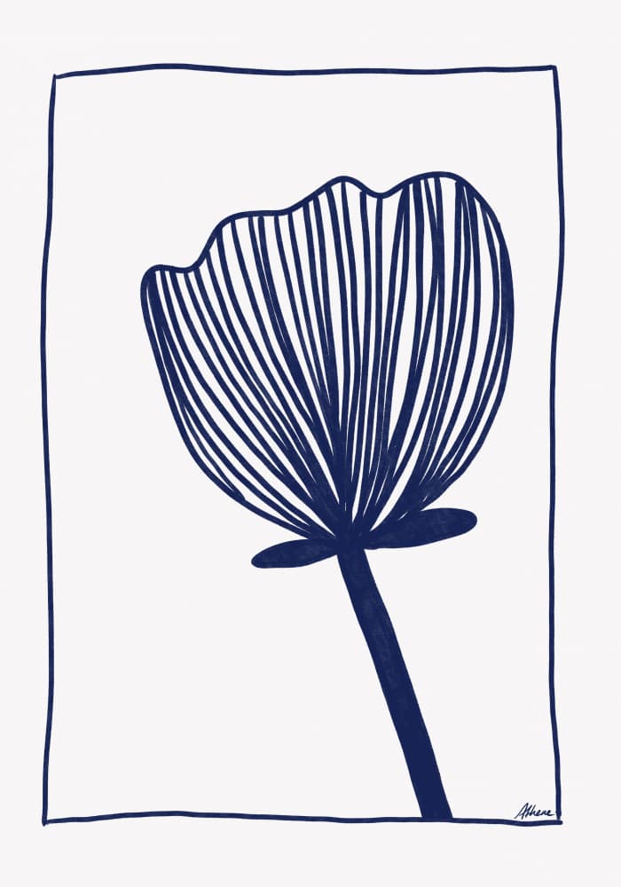 Blue Flower by Athene Fritsch — canvas wall art