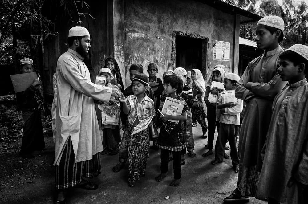 Books For Village Children by Joxe Inazio Kuesta Garmendia — canvas wall art