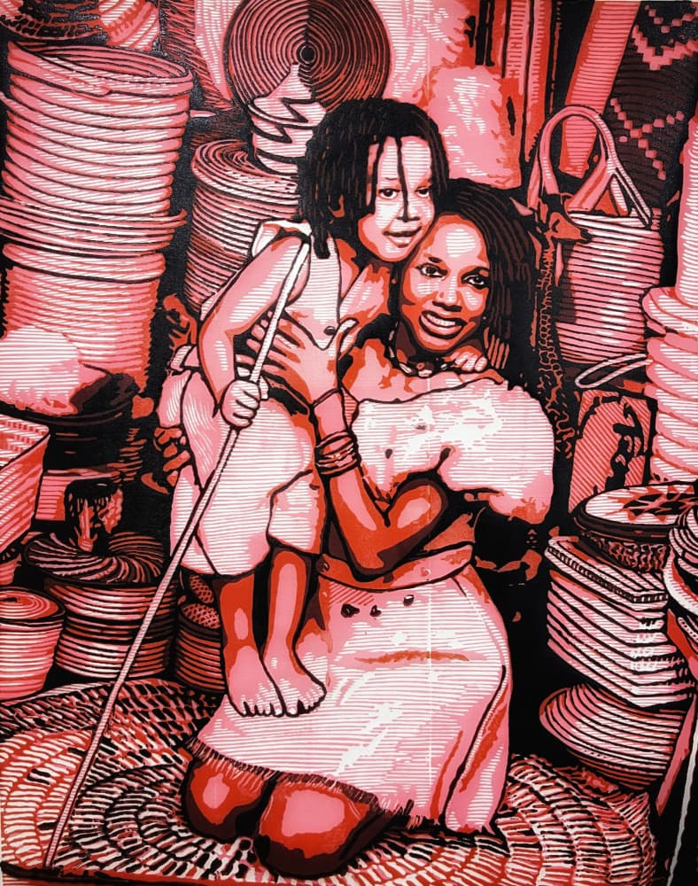 Joyful African Family by Tosin Oyeniyi — canvas wall art