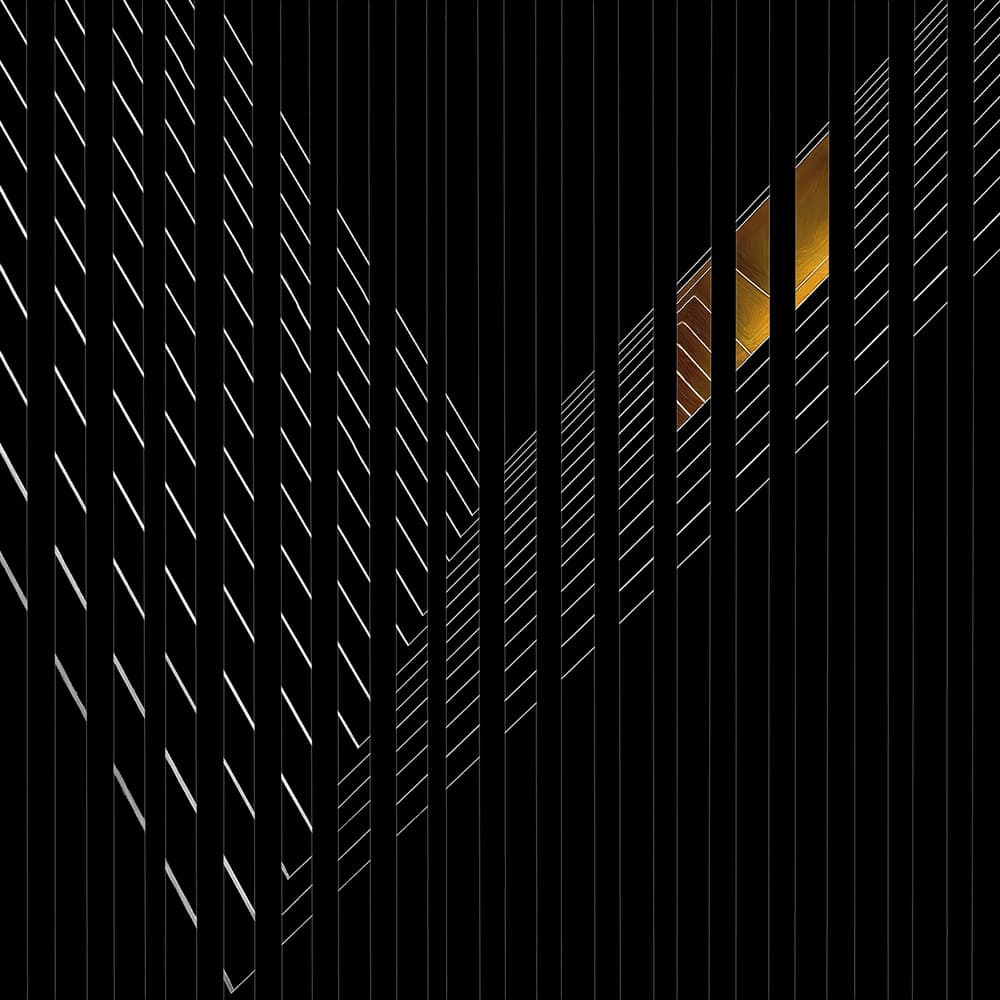 Golden Lines Perspective by Gilbert Claes — canvas wall art