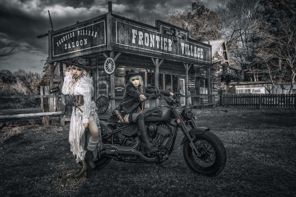 Steampunk Frontier Riders by KOIKI — canvas wall art
