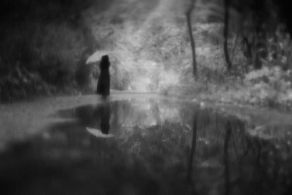 Dreamy Umbrella Reflection by Teruhiko Tsuchida — canvas wall art
