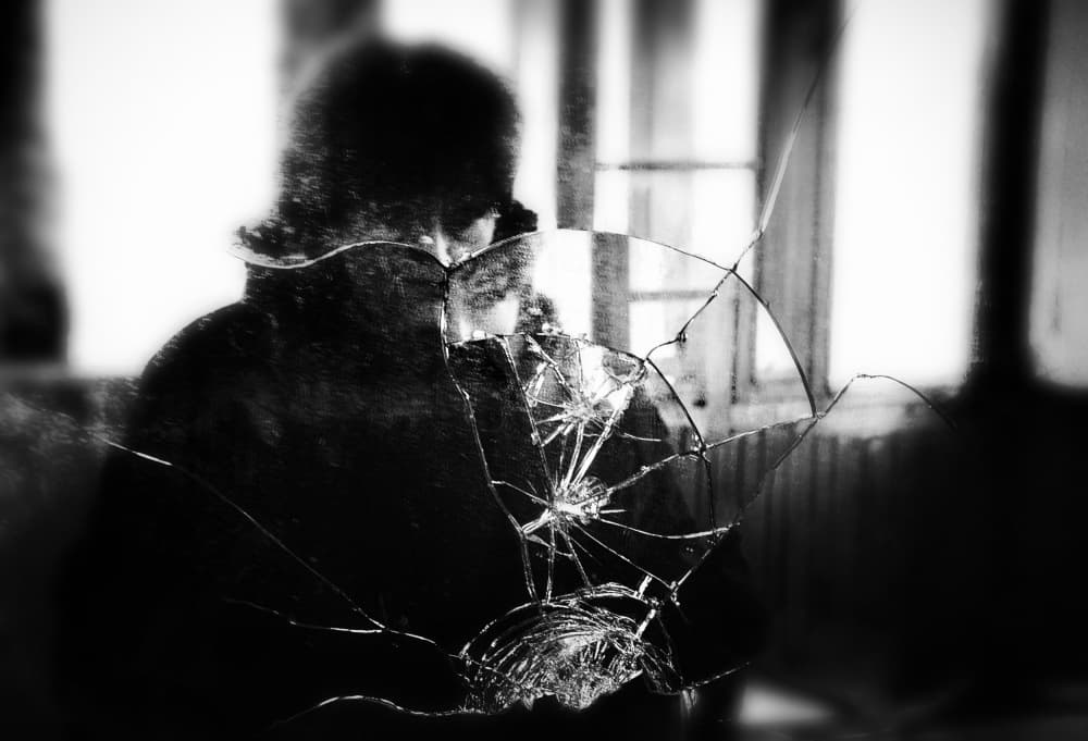 Fragmented Shadowed Figure by Samanta Krivec — canvas wall art